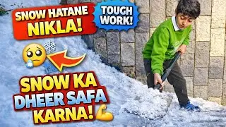 Itni BARF! 😨 Akele Hi Snow Hata Di ❄️ | Winter Vlog