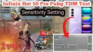 Infinix hot 50 pro pubg test |sensitivity and control setting |graphics test |bgmi sensitivity