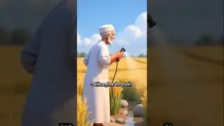 A poor farmer cultivates a field..