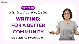 [Tiếng Anh 10] WRITING - GLOBAL SUCCESS - FOR A BETTER COMMUNITY - KNTTVCS | CoLearn