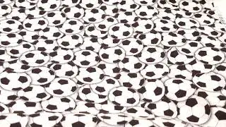 soccer ball football sport fabric by Timeless Treasures