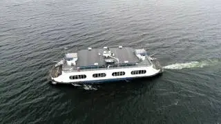 Port Kent Train & Ferry Arriving