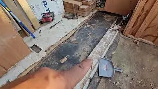 Day 2 of 5th wheel remodel,  digging in.