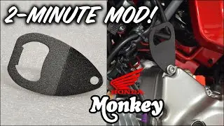 2-MINUTE HONDA MONKEY MOD! | Easy and Fun Parts for the Monkey 125 | MNNTHBX Bottle Opener