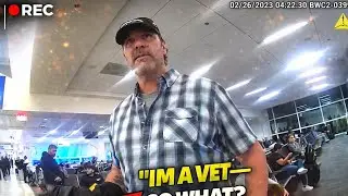 Entitled Veteran Refuses to Pay $130 Airport Bar Tab &mdash; Bodycam Arrest Escalates Fast