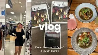 VLOG✨| Week in the Life of a NICU Nurse: Me Time, Dinner with Friends, Karaoke, Aritzia Haul & MORE