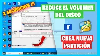✅ SOLUCI&Oacute;N ! 😀 Windows NO PERMITE REDUCIR VOLUMEN DE DISCO DURO para CREAR NUEVA PARTICI&Oacute;N