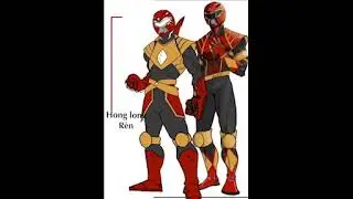 The red ranger Jason Lee Scott all his powers all fused as one.
