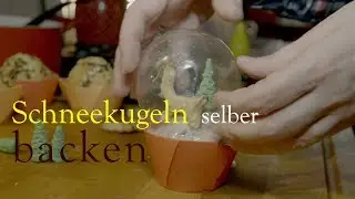 Schneekugel aus Gelatine selber backen - Snow Globe Christmas Cupcakes