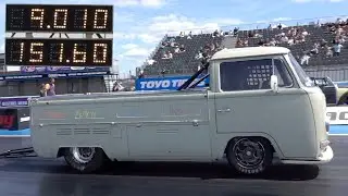 WORLDS QUICKEST AIRCOOLED VW SINGLE CAB - 9.01 @ 151mph