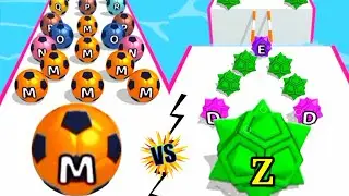 AZ Run - 2048 ABC Runner | a to z run 2048 ball 3d video games walkthrough Android, iOS new update#2