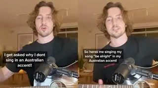 My song 'Be Alright' in an Australian accent! #shorts