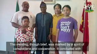 Mr. Maximus Ogbonna's Visit to the Consulate General of Nigeria in Shanghai,  China
