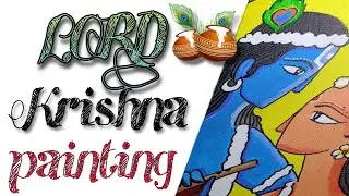 Lord Krishna Painting🎨 | YouTube | @UnisaRArTs #painting #sketch #shorts #trending #viral