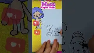 How to Draw Clothes for a Paper Doll Toca Boca #diytocaboca #paperdoll #misspaperdolls