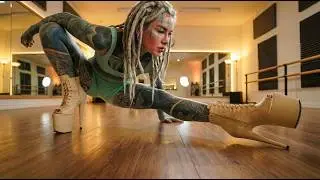 Pole Dance Heels Workshop with Tattooed Dancer ASMR