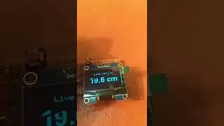 Digital Distance Measuring Device with Arduino + OLED #shorts #short