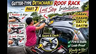 🚐Gutter-Type Detachable Roof Rack Installation | Surplus Minivan(DA64V/Suzuki Every) Part7 Last step