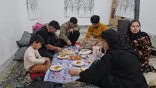 🏡 Village Dinner Stories: Two Families Unite Over Raheleh's Traditional Stew | Rural Life & Love 💝