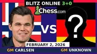 Magnus Carlsen vs Strong Grandmaster | Blitz Chess 3+0 | February 2, 2026