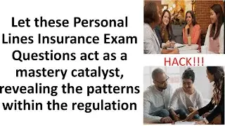 Personal Lines Insurance Exam Questions