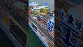 This is the Icon Of The Seas cruise ship, now the second largest in the world.