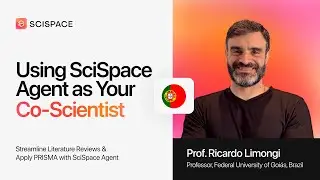 Using SciSpace Agent as Your Co-Scientist | Portugese Webinar | Dr. Ricardo Limongi