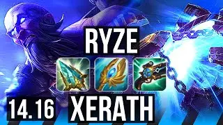 RYZE vs XERATH (MID) | 7/1/10, Dominating | NA Master | 14.16