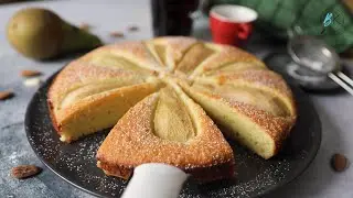 Rustic Almond Pear Cake