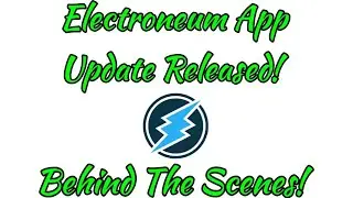 Electroneum App Update Released! Behind The Scenes and up 18%!!