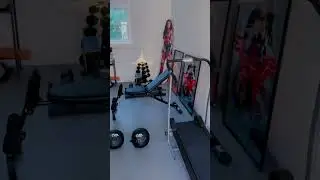 Small Home Gym Set Up - Wonder Woman Inspired