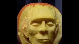 Halloween Pumpkin 🎃 carving of Frankenstein