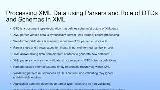 Short Summary | Cloud Computing XML Basics