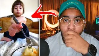 عائلة تأكل وتشرب برجلها 😨🤢