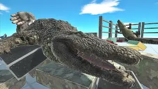 Immortal Purussaurus Race  Part I | Animal Revolt Battle Simulator ARBS