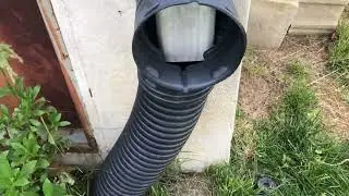 DIY Yard Drainage- How To Not Run Your Downspout Out! #viral