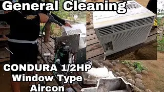 Paano mag Cleaning ng Condura Window type Aircon 1/2 hp