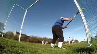 Shinty, great save. Aberdeen Uni V Skye.