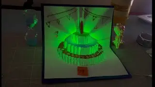 3D Light-Up Birthday Cake Card | Easy Paper Craft Tutorial
