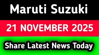 maruti suzuki share news today | maruti suzuki share news | maruti suzuki share news tomorrow