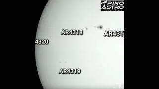 Солнечные пятна на ежедневной карте: 24 декабря 2025 г. #PinoAstro