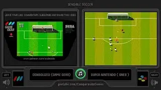 Sensible Soccer (Game Gear vs SNES) Side by Side Comparison - VCDECIDE