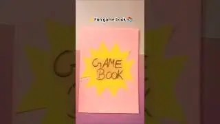 DIY easy fun game book 📚 #diy #art #trending # #youtubeshorts