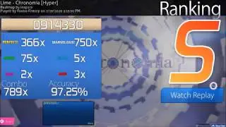 [osu!mania] Chronomia Hyper(4k) 914k score