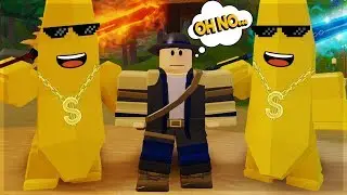TWO BANANAS CARRY PART 2 *FUNNY MOMENTS* DUNGEON QUEST ROBLOX