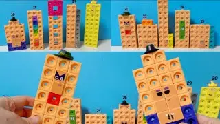 making numberblocks Let's Build Numberblocks 21-30 MathLink cubes Numberblocks toys learning count