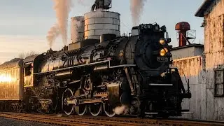 (Old video) Nickel Plate Road 765 Berkshire departs Spencer Ohio on it's ferry move to the CVSR!