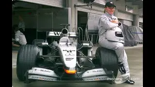 2002 September 27- Sarah Fisher demo run in the McLaren MP4-17 @ USA GP, Indianapolis Motor Speedway