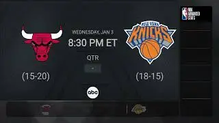 Chicago Bulls @ New York Knicks | NBA Regular Season on ABC Live Scoreboard