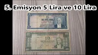 5. Emisyon 5 Lira ve 5. Emisyon 10 Lira